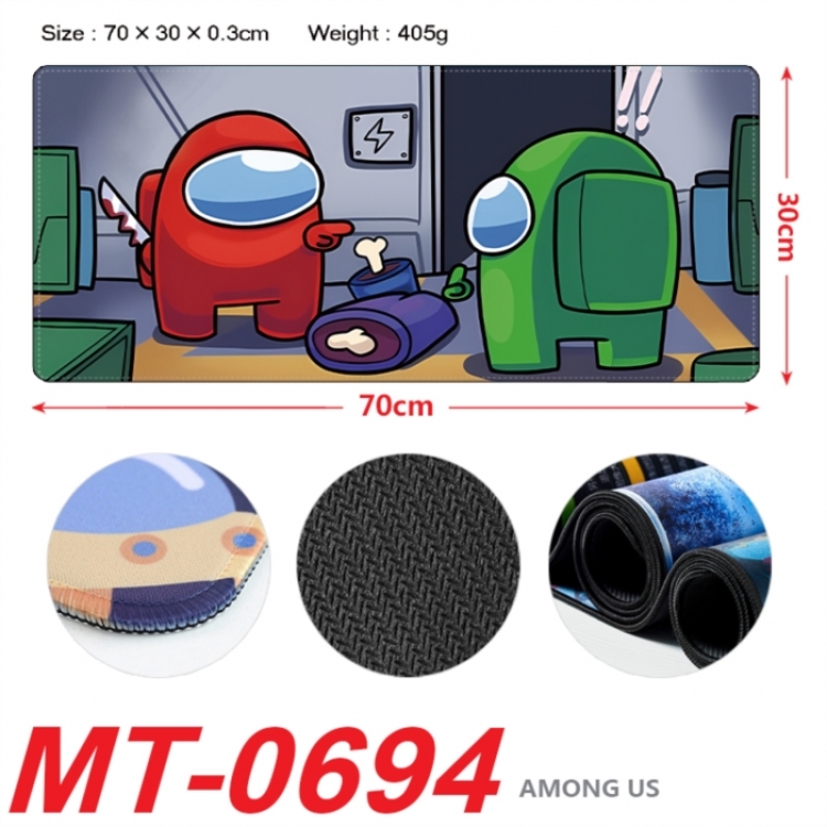 Among us Anime peripheral lock edge mouse pad 70X30cm