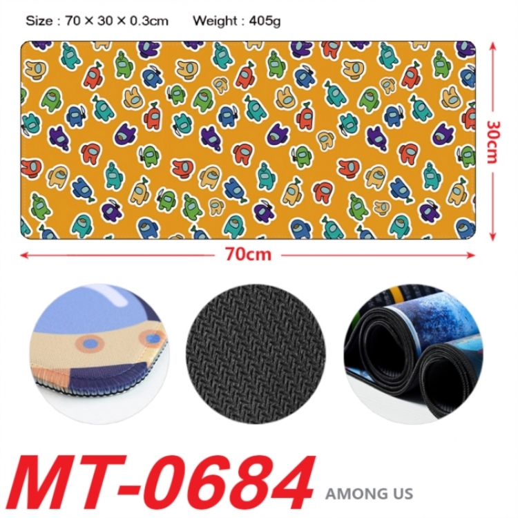 Among us Anime peripheral lock edge mouse pad 70X30cm