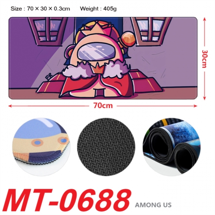 Among us Anime peripheral lock edge mouse pad 70X30cm
