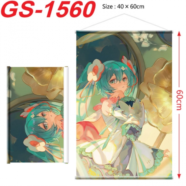 Hatsune Miku Anime digital printing hanging rope hanging Wall Scroll 40x60cm