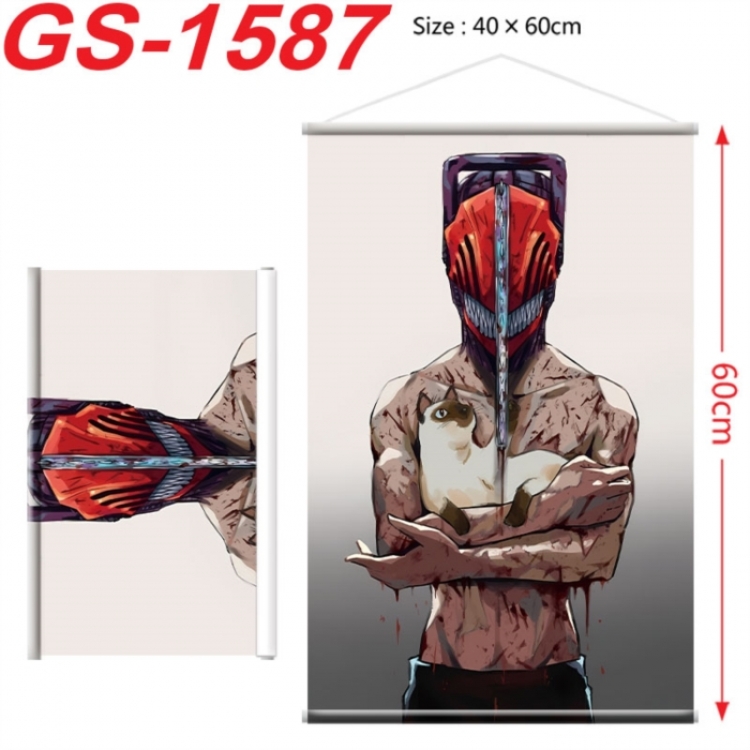 Chainsaw man Anime digital printing hanging rope hanging Wall Scroll 40x60cm