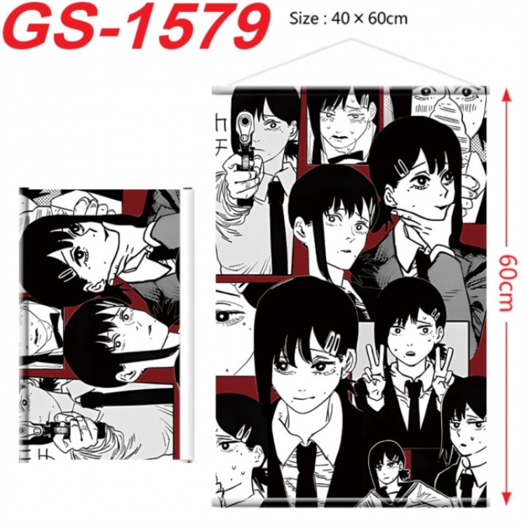 Chainsaw man Anime digital printing hanging rope hanging Wall Scroll 40x60cm