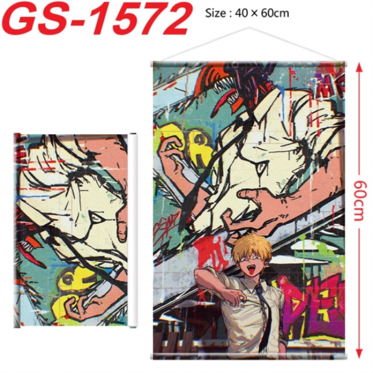 Chainsaw man Anime digital printing hanging rope hanging Wall Scroll 40x60cm