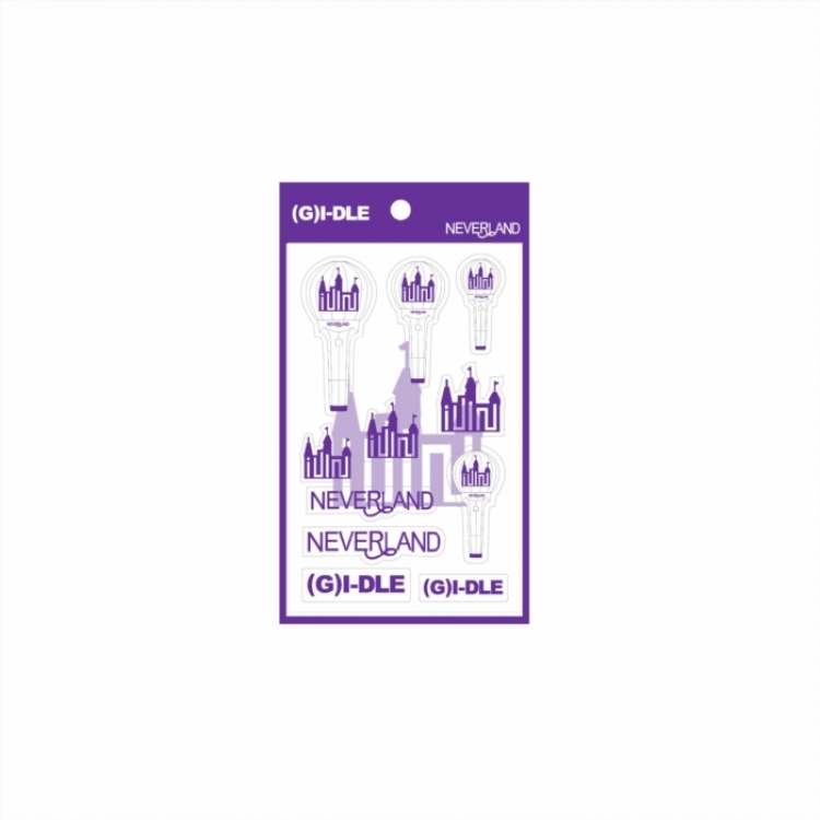 GIDLE PVC transparent decal creative sticker 10X17CM price for 10 pcs