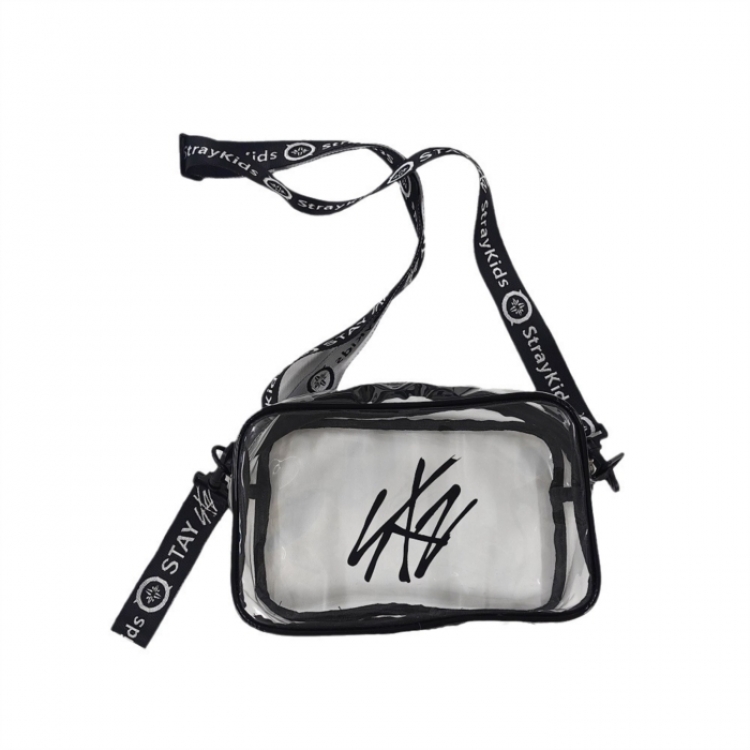 Straykids Transparent PVC shoulder bag shoulder bag shoulder bag concert style 21X16X10CM