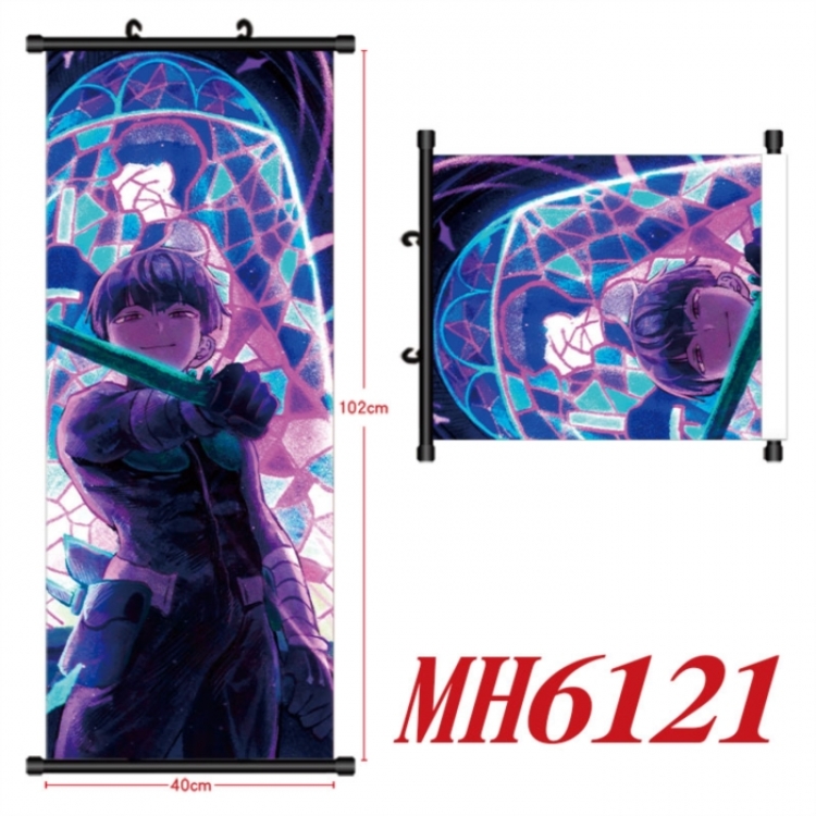 KAIJU NUMBER EIGHT Anime black Plastic rod Cloth painting Wall Scroll 40X102CM