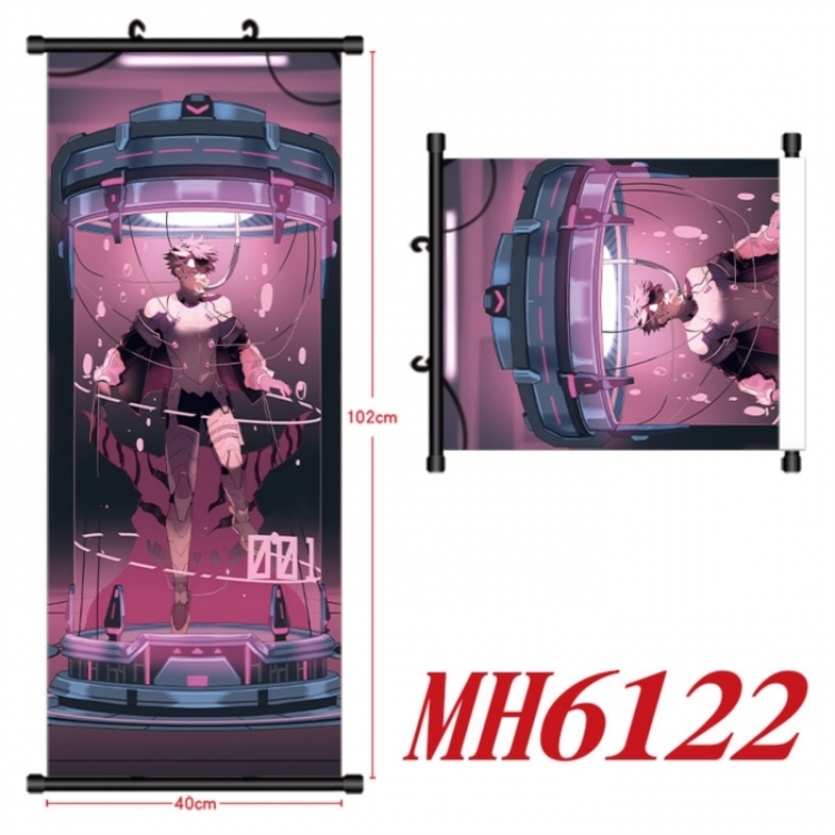 KAIJU NUMBER EIGHT Anime black Plastic rod Cloth painting Wall Scroll 40X102CM