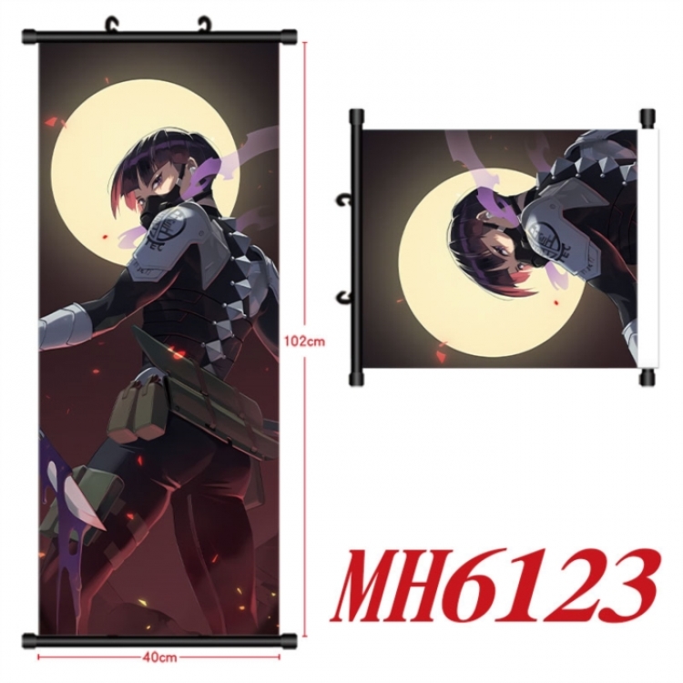 KAIJU NUMBER EIGHT Anime black Plastic rod Cloth painting Wall Scroll 40X102CM