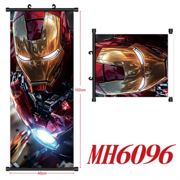 Marvel Anime black Plastic rod Cloth painting Wall Scroll 40X102CM