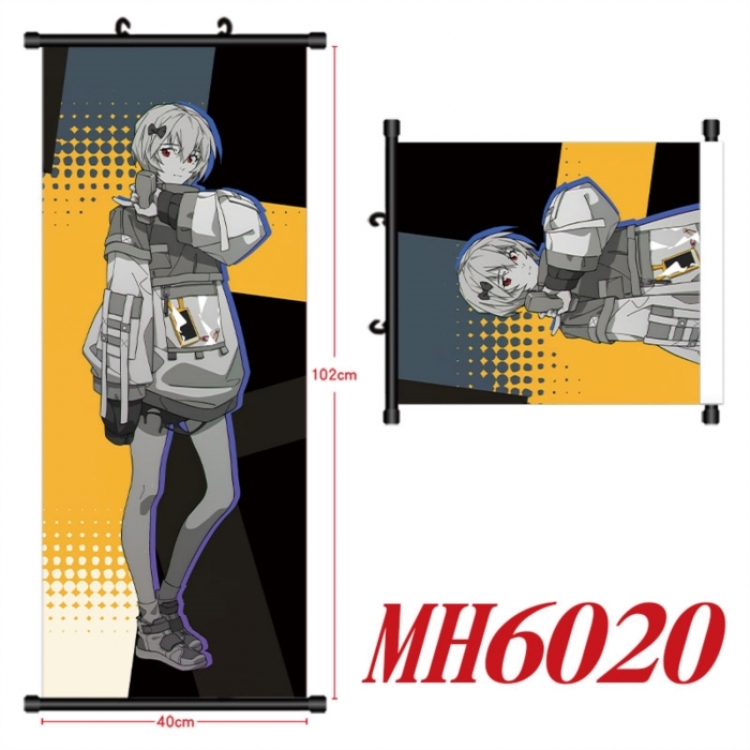 EVA Anime black Plastic rod Cloth painting Wall Scroll 40X102CM