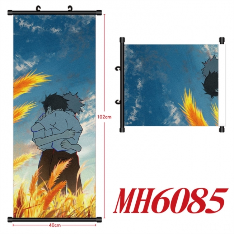 EVA Anime black Plastic rod Cloth painting Wall Scroll 40X102CM