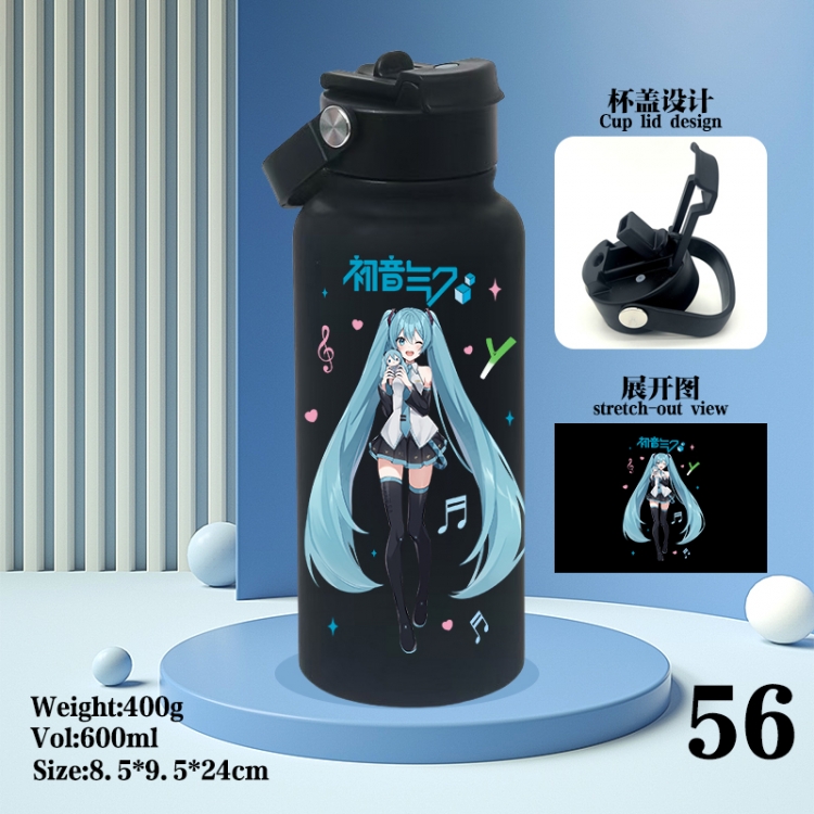 sailormoon Anime peripheral new drink portable thermos cup 600ML