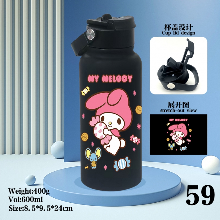Melody Anime peripheral new drink portable thermos cup 600ML