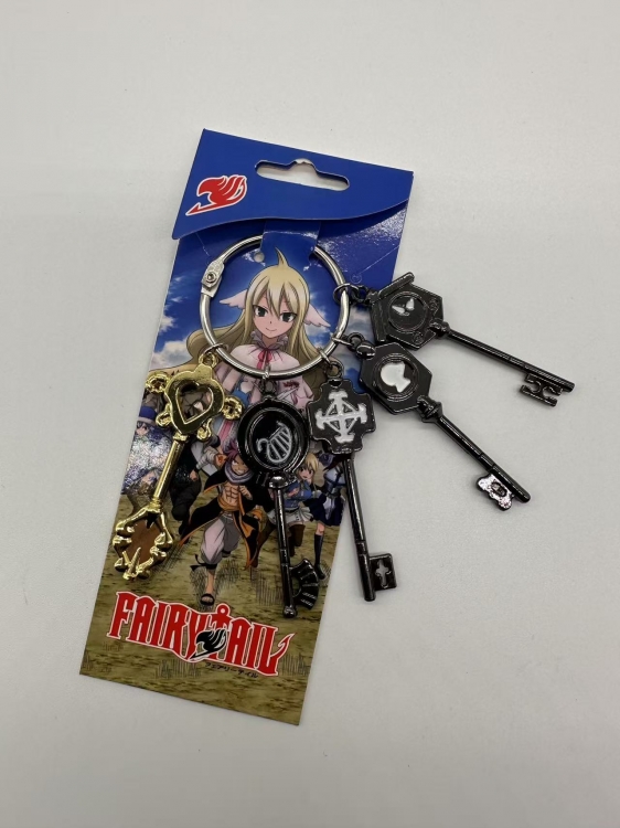 Fairy tail  Anime peripheral 5 drops keychain pendant style