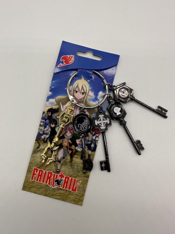 Fairy tail  Anime peripheral 5 drops keychain pendant style