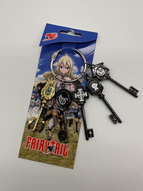Fairy tail  Anime peripheral 5 drops keychain pendant style
