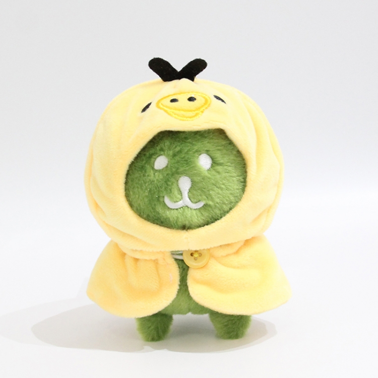 Self deprecating bear Little rabbit fur+PP cotton plush toy pendant 13x9x6cm price for 5 pcs