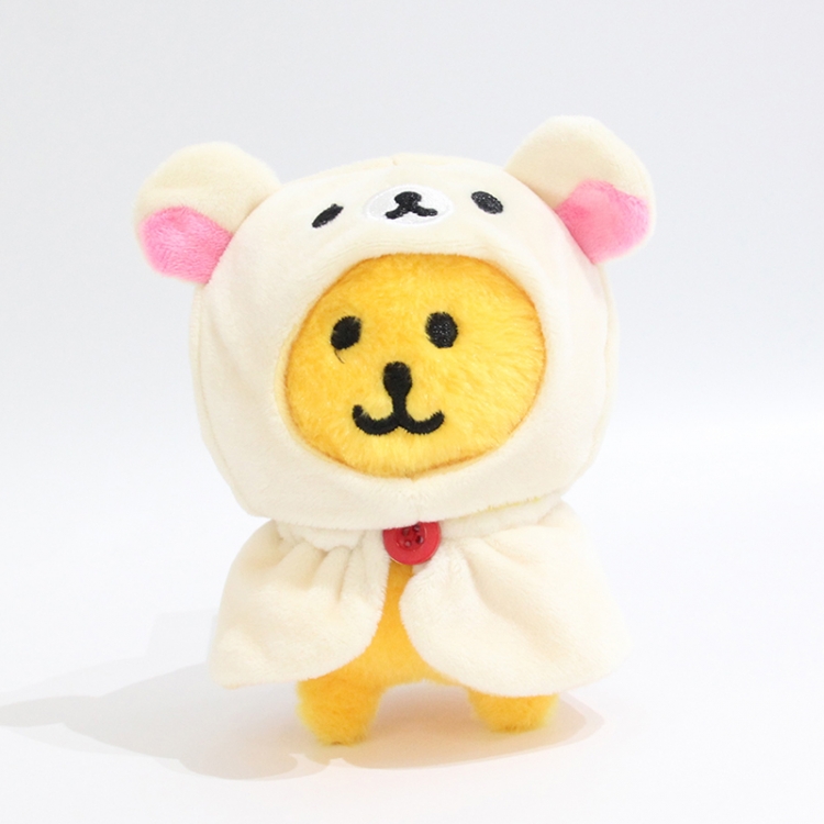 Self deprecating bear Little rabbit fur+PP cotton plush toy pendant 13x9x6cm price for 5 pcs