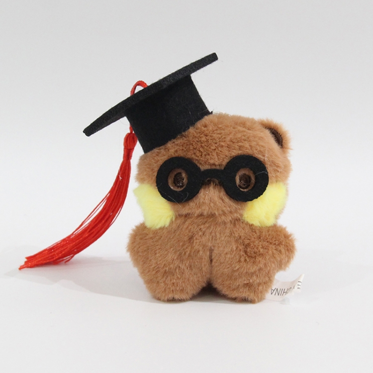 Bubu Little rabbit fur+PP cotton plush toy pendant 8x8x4cm price for 5 pcs