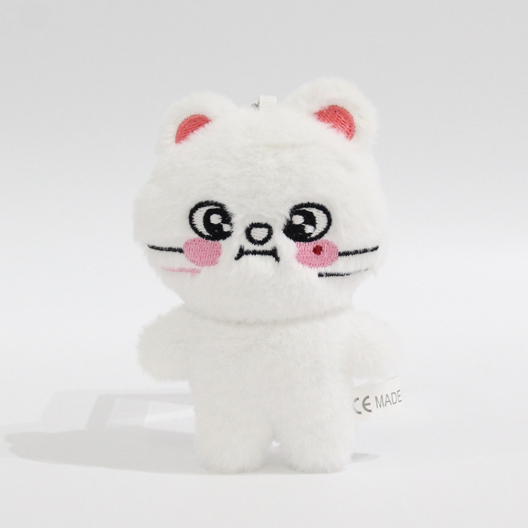 Naked wandering emoji Little rabbit fur+PP cotton plush toy pendant 12x8x5cm price for 5 pcs