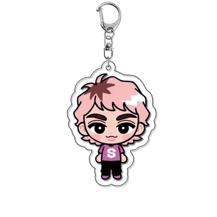 snow man Anime Acrylic Keychain Charm price for 5 pcs