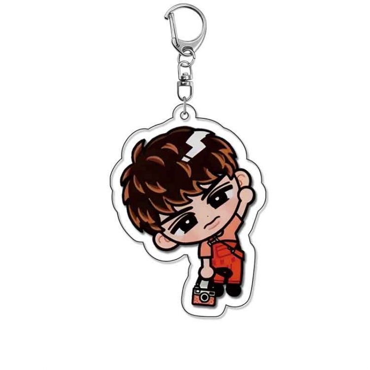 snow man Anime Acrylic Keychain Charm price for 5 pcs