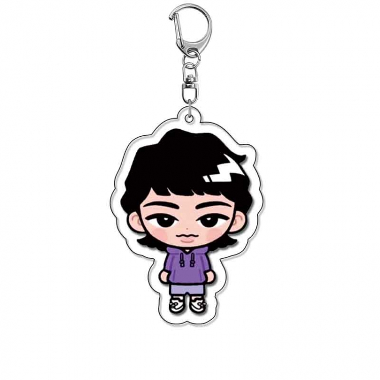 snow man Anime Acrylic Keychain Charm price for 5 pcs