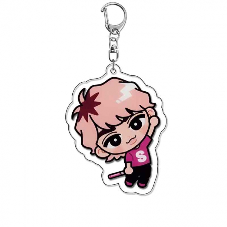 snow man Anime Acrylic Keychain Charm price for 5 pcs