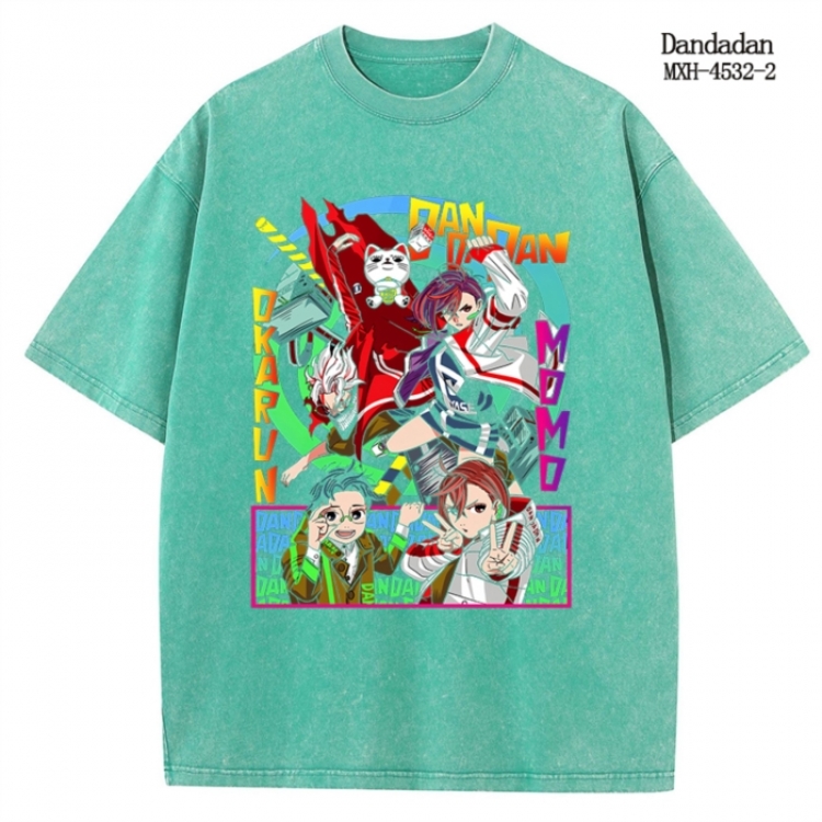Dandadan Anime peripheral pure cotton washed and worn T-shirt from S to 2XL