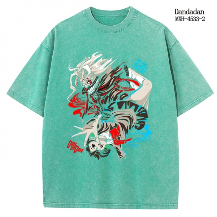 Dandadan Anime peripheral pure cotton washed and worn T-shirt from S to 2XL