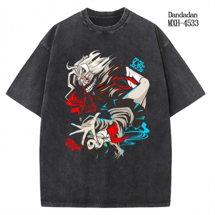Dandadan Anime peripheral pure cotton washed and worn T-shirt from S to 2XL