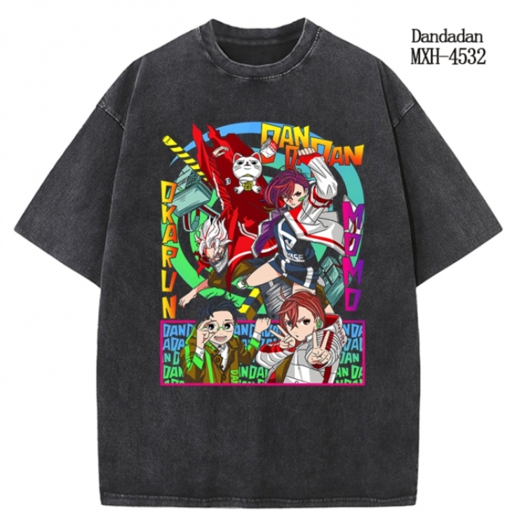Dandadan Anime peripheral pure cotton washed and worn T-shirt from S to 2XL