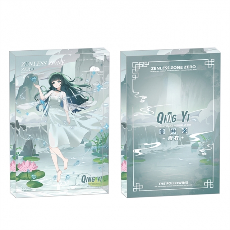 Zenless Zone Zero Anime game acrylic card brick desktop decoration 8X12X1.2cm