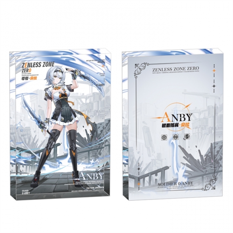 Zenless Zone Zero Anime game acrylic card brick desktop decoration 8X12X1.2cm