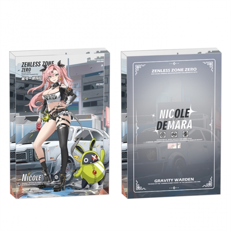 Zenless Zone Zero Anime game acrylic card brick desktop decoration 8X12X1.2cm