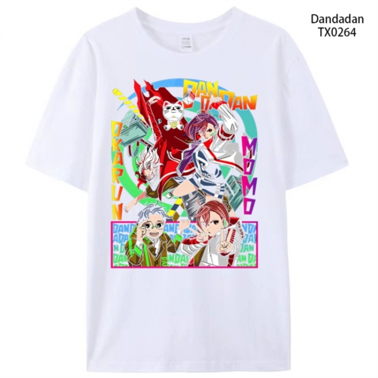 Dandadan Anime peripheral printed pure cotton T-shirt from S to 4XL