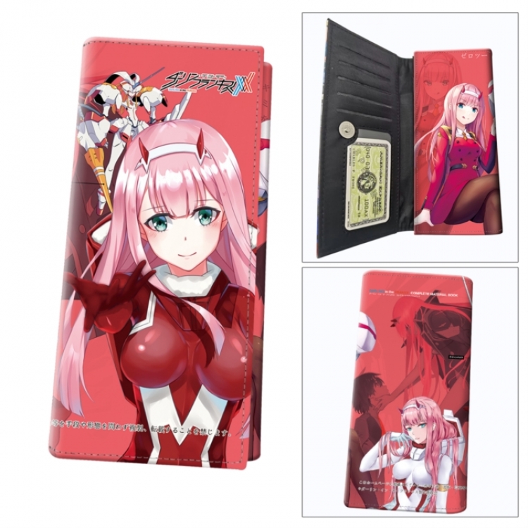 DARLING in the FRANX Anime wallet long wallet buckle storage bag 18.5x9.5x2CM 100g