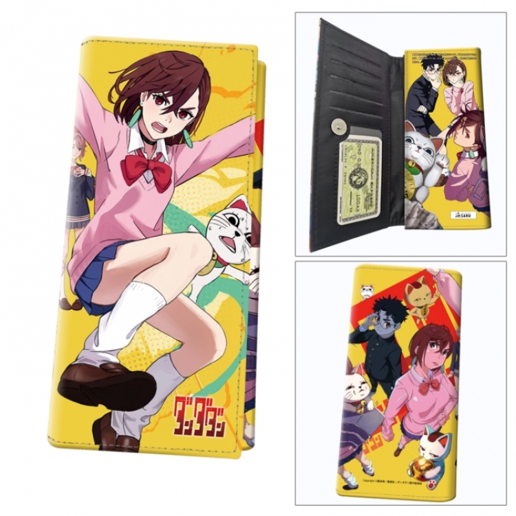 Dandadan Anime wallet long wallet buckle storage bag 18.5x9.5x2CM 100g