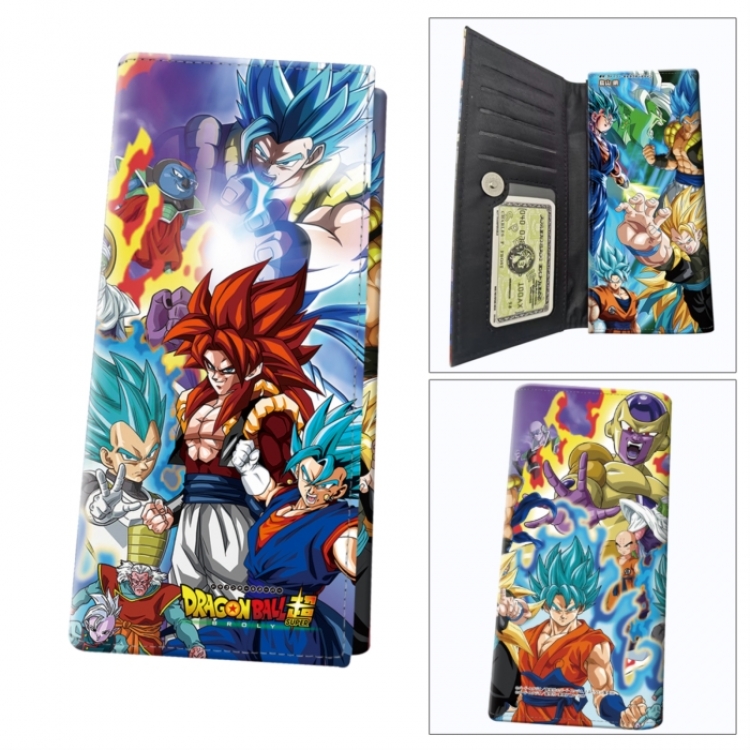 DRAGON BALL Anime wallet long wallet buckle storage bag 18.5x9.5x2CM 100g