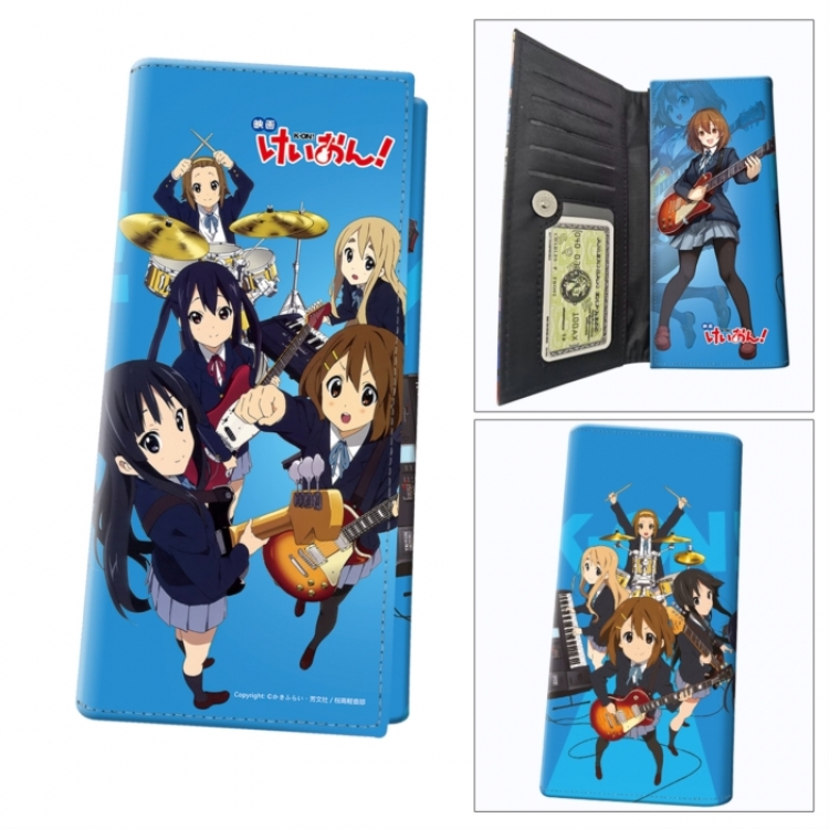K-ON! Anime wallet long wallet buckle storage bag 18.5x9.5x2CM 100g
