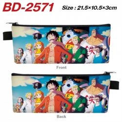 One Piece Anime PU Leather Zip...