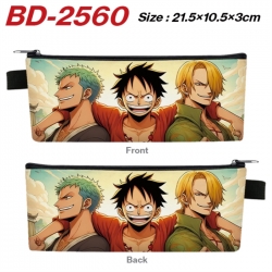 One Piece Anime PU Leather Zip...