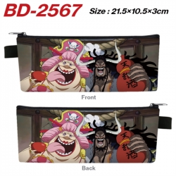One Piece Anime PU Leather Zip...