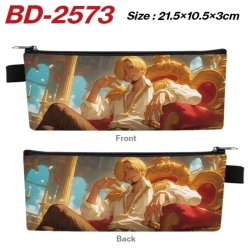 One Piece Anime PU Leather Zip...