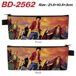 One Piece Anime PU Leather Zip...