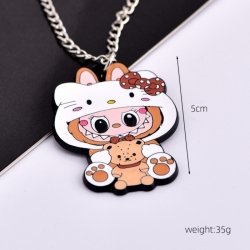 LABUBU Anime cartoon metal nec...