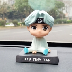 BTS Anime shaking head car pho...