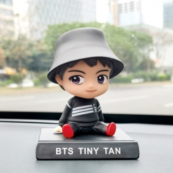 BTS Anime shaking head car pho...