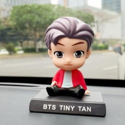 BTS Anime shaking head car pho...