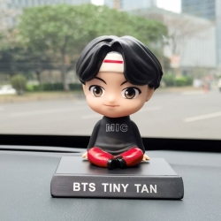 BTS Anime shaking head car pho...